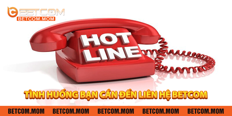 Tình huống bạn cần đến liên hệ Betcom