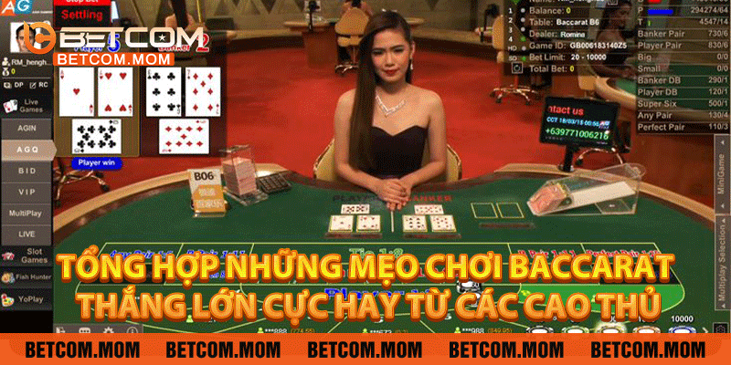 Tổng hợp những mẹo chơi baccarat thắng lớn cực hay từ các cao thủ